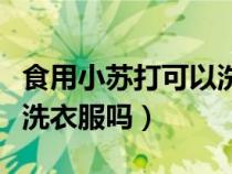 食用小蘇打可以洗衣服用嗎（食用小蘇打可以洗衣服嗎）
