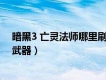 暗黑3 亡靈法師哪里刷裝備（暗黑破壞神3亡靈法師用什么武器）