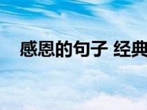 感恩的句子 經典語錄（感恩的精典語句）