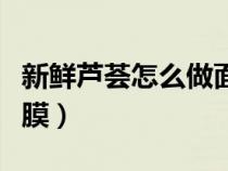 新鮮蘆薈怎么做面膜功效（新鮮蘆薈怎么做面膜）