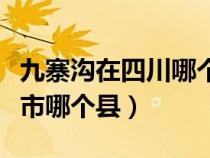 九寨溝在四川哪個城市（九寨溝在哪個省哪個市哪個縣）