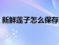 新鮮蓮子怎么保存最好（新鮮蓮子怎么保存）