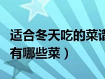 適合冬天吃的菜譜大全（適合冬天吃的菜譜都有哪些菜）