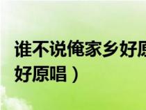 誰不說俺家鄉(xiāng)好原唱是誰唱的（誰不說俺家鄉(xiāng)好原唱）