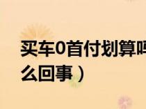 買車0首付劃算嗎?（購車0首付和0利息是怎么回事）