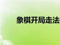 象棋開(kāi)局走法圖解(象棋開(kāi)局走法) 象棋開(kāi)局走法圖解(象棋開(kāi)局走法)