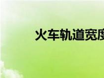 火車軌道寬度圖（火車軌道寬度）