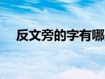 反文旁的字有哪些（立刀旁的字有哪些）