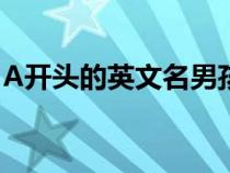 A開(kāi)頭的英文名男孩及寓意（a開(kāi)頭的英文名）