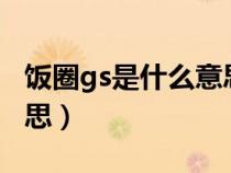 飯圈gs是什么意思的縮寫(飯圈gwps什么意思) 飯圈gs是什么意思的縮寫(飯圈gwps什么意思)