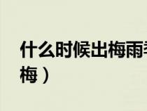 什么時(shí)候出梅雨季節(jié)結(jié)束2023（什么時(shí)候出梅）