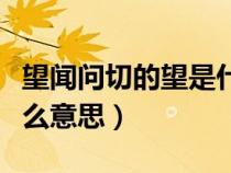 望聞問切的望是什么意思（德高望重的望是什么意思）
