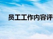 員工工作內(nèi)容評價(jià)（員工工作評價(jià)范文）