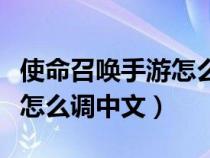 使命召喚手游怎么調(diào)中文模式（使命召喚手游怎么調(diào)中文）