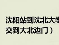 沈陽站到沈北大學(xué)城怎么走（沈陽站乘幾路公交到大北邊門）
