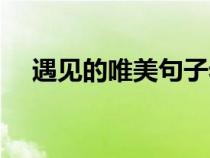 遇見的唯美句子老師（遇見的唯美句子）