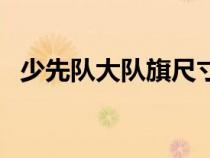 少先隊(duì)大隊(duì)旗尺寸圖（少先隊(duì)大隊(duì)旗尺寸）
