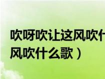 吹呀吹讓這風(fēng)吹什么歌野子歌詞(吹呀吹讓這風(fēng)吹什么歌) 吹呀吹讓這風(fēng)吹什么歌野子歌詞(吹呀吹讓這風(fēng)吹什么歌)