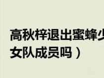 高秋梓退出蜜蜂少女隊了嗎（高秋梓是蜜蜂少女隊成員嗎）