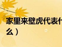 家里來壁虎代表什么征兆（家里來壁虎代表什么）