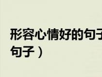 形容心情好的句子唯美朋友圈(形容心情好的句子) 形容心情好的句子唯美朋友圈(形容心情好的句子)