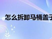 怎么拆卸馬桶蓋子圖解（怎么拆卸馬桶蓋）