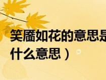 笑靨如花的意思是什么意思（笑靨如花的靨是什么意思）