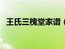 王氏三槐堂家譜（王氏三槐堂有多少分支）
