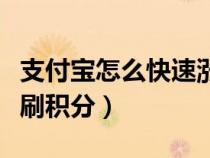 支付寶怎么快速漲芝麻信用（支付寶怎么快速刷積分）