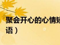 聚會開心的心情短語合集（聚會開心的心情短語）