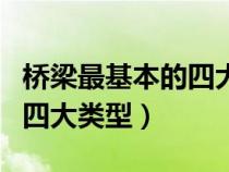 橋梁最基本的四大類型分別是（橋梁最基本的四大類型）