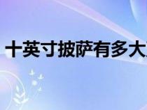 十英寸披薩有多大直徑（十英寸披薩有多大）
