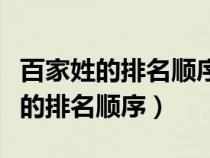 百家姓的排名順序與人口數(shù)量有關(guān)嗎（百家姓的排名順序）