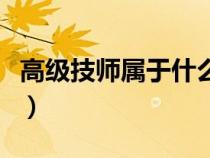 高級(jí)技師屬于什么職稱(高級(jí)技師是什么職稱) 高級(jí)技師屬于什么職稱(高級(jí)技師是什么職稱)