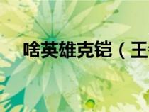 啥英雄克鎧（王者榮耀有哪些英雄克鎧）