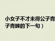 小女子不才未得公子青睞下一句怎么接(小女子不才未得公子青睞的下一句) 小女子不才未得公子青睞下一句怎么接(小女子不才未得公子青睞的下一句)