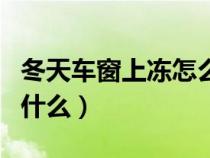 冬天車窗上凍怎么辦（冬天車窗里面結冰是為什么）