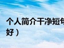 個人簡介干凈短句（個人介紹怎么說又簡單又好）