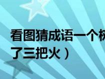 看圖猜成語一個樹（看圖猜成語一個鳥眼噴出了三把火）