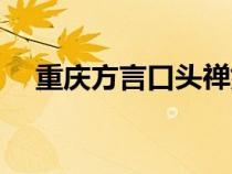 重慶方言口頭禪好玩（重慶方言口頭禪）