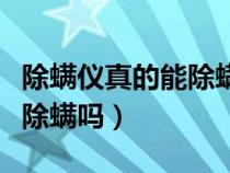 除螨儀真的能除螨嗎是真的嗎（除螨儀真的能除螨嗎）