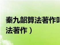 秦九韶算法著作叫什么正數開方數（秦九韶算法著作）