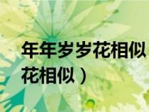 年年歲歲花相似 歲歲年年人依舊（年年歲歲花相似）