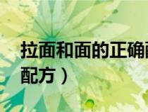 拉面和面的正確配方 視頻（拉面和面的正確配方）
