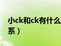 小ck和ck有什么關(guān)系(小ck與ck屬于什么關(guān)系) 小ck和ck有什么關(guān)系(小ck與ck屬于什么關(guān)系)