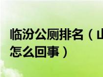 臨汾公廁排名（山西臨汾五星級(jí)公廁成景點(diǎn)是怎么回事）