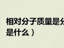 相對分子質(zhì)量是分子量嗎（平均相對分子質(zhì)量是什么）