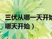 三伏從哪一天開始到哪一天結(jié)束（三伏一般從哪天開始）
