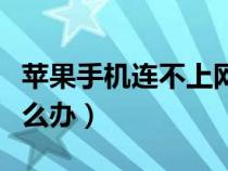 蘋果手機(jī)連不上網(wǎng)怎么辦(蘋果手機(jī)網(wǎng)速慢怎么辦) 蘋果手機(jī)連不上網(wǎng)怎么辦(蘋果手機(jī)網(wǎng)速慢怎么辦)