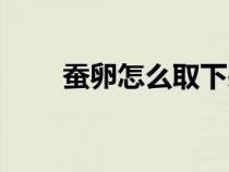 蠶卵怎么取下來（蠶卵如何取下來）